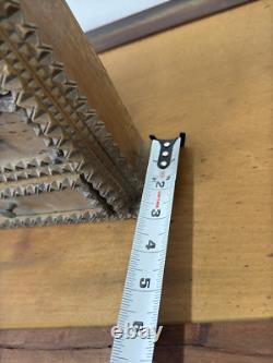 Antique Primitive Tramp Art Hanging Spice Cabinet Apothecary Collectors 1890