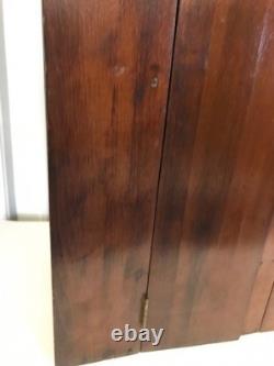 Antique Primitive Wall Mounted Corner Cabinet, 23 3/4 Tall x 11 1/4 Deep
