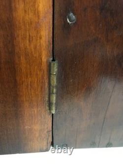 Antique Primitive Wall Mounted Corner Cabinet, 23 3/4 Tall x 11 1/4 Deep