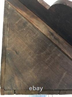 Antique Primitive Wall Mounted Corner Cabinet, 23 3/4 Tall x 11 1/4 Deep