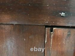 Antique Primitive Wall Mounted Corner Cabinet, 23 3/4 Tall x 11 1/4 Deep