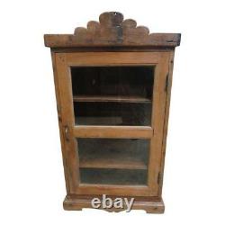 Antique Primitive architectural salvage Hutch China Cabinet Cupboard m A