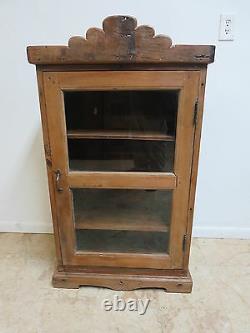 Antique Primitive architectural salvage Hutch China Cabinet Cupboard m A