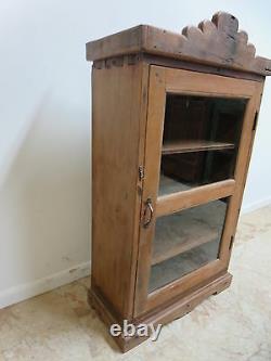 Antique Primitive architectural salvage Hutch China Cabinet Cupboard m A