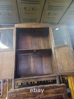 Antique Primitive architectural salvage Hutch China Cabinet Cupboard m H