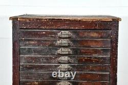 Antique Printers Cabinet Apothecary Cabinet