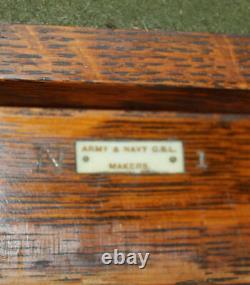 Antique Quality Quarter Sawn Oak Gun Cabinet original finish