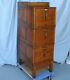 Antique Quarter Sawn Oak File Cabinet Made By Globe Sectional Cabinet