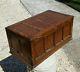 Antique Quarter Sawn Oak Fitted Silver Or Religious Chest