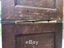 Antique Quarter Sawn Oak Yawman & Erbe File Card Catalog Apothecary Cabinet 6 FT