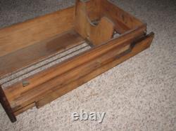 Antique Quartersawn Tiger Oak File Cabinet Drawer Only with Slides Dovetailed