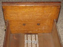Antique Quartersawn Tiger Oak File Cabinet Drawer Only with Slides Dovetailed