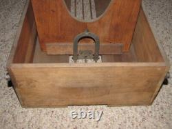 Antique Quartersawn Tiger Oak File Cabinet Drawer Only with Slides Dovetailed