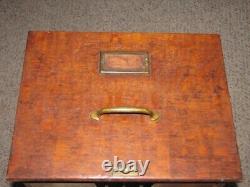 Antique Quartersawn Tiger Oak File Cabinet Drawer Only with Slides Dovetailed