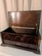 Antique Radio Wood Box Cabinet Bakelite Tingley Storage Box Hinge Lid 20x9.5x11