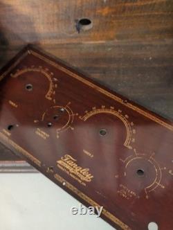 Antique Radio Wood Box Cabinet Bakelite Tingley Storage Box Hinge Lid 20x9.5x11