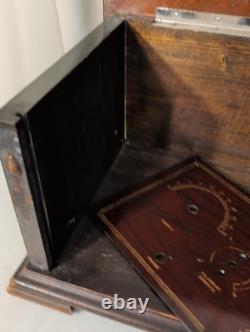 Antique Radio Wood Box Cabinet Bakelite Tingley Storage Box Hinge Lid 20x9.5x11