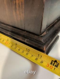 Antique Radio Wood Box Cabinet Bakelite Tingley Storage Box Hinge Lid 20x9.5x11