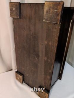 Antique Radio Wood Box Cabinet Bakelite Tingley Storage Box Hinge Lid 20x9.5x11