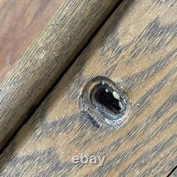 Antique Rand McNally Map Wood Cabinet Chest Drawer