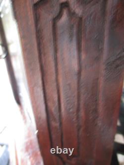 Antique Rare Early American Miniature Mahogany Salesman Sample Corner Cabinet