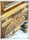Antique Renaissance Style Burled Walnut Glass Display Cabinet With Drawers