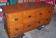 Antique Restored Oak 8 Drawer Seed Or Display Counter