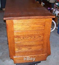 Antique Restored Oak 8 Drawer Seed or Display Counter