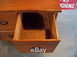 Antique Restored Oak 8 Drawer Seed or Display Counter