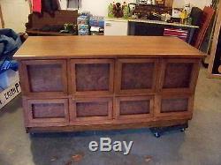 Antique Restored Oak 8 Drawer Seed or Display Counter