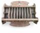 Antique Rustic Colonial Plate/ Cup Rack 8 Slots 4 Cup Cubby 5 Peg Kitchen Decor