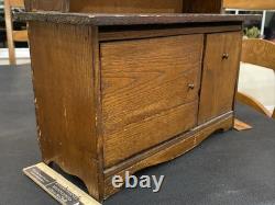 Antique Salesman Sample Hoosier Kitchen Cabinet Cupboard Hutch Oakwood Dollhouse