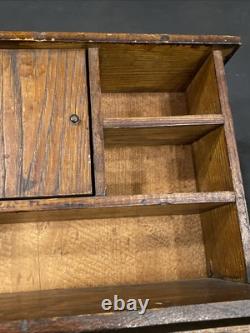 Antique Salesman Sample Hoosier Kitchen Cabinet Cupboard Hutch Oakwood Dollhouse