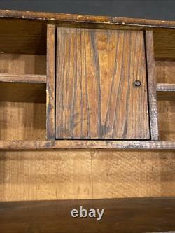 Antique Salesman Sample Hoosier Kitchen Cabinet Cupboard Hutch Oakwood Dollhouse