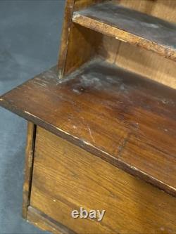 Antique Salesman Sample Hoosier Kitchen Cabinet Cupboard Hutch Oakwood Dollhouse