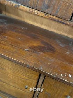 Antique Salesman Sample Hoosier Kitchen Cabinet Cupboard Hutch Oakwood Dollhouse