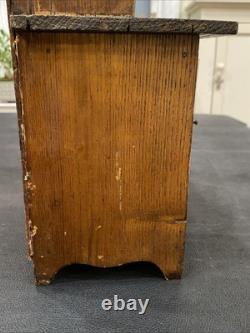 Antique Salesman Sample Hoosier Kitchen Cabinet Cupboard Hutch Oakwood Dollhouse