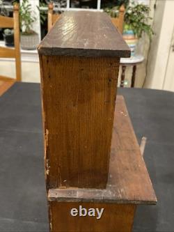 Antique Salesman Sample Hoosier Kitchen Cabinet Cupboard Hutch Oakwood Dollhouse