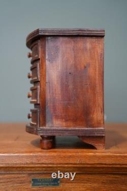 Antique Salesman Sample apothecary wood drawer cabinet dresser vintage Miniature