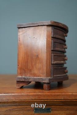 Antique Salesman Sample apothecary wood drawer cabinet dresser vintage Miniature