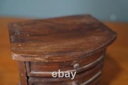 Antique Salesman Sample apothecary wood drawer cabinet dresser vintage Miniature