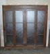 Antique Schoolhouse Oak Cabinet, Built-in, Architectural Salvage, Bead Board