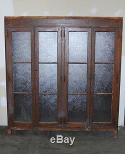 Antique Schoolhouse Oak Cabinet, Built-In, Architectural Salvage, Bead Board