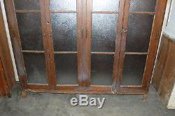 Antique Schoolhouse Oak Cabinet, Built-In, Architectural Salvage, Bead Board