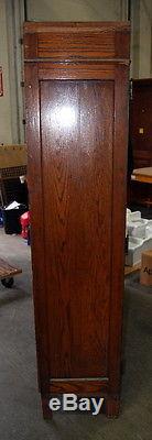 Antique Schoolhouse Oak Cabinet, Built-In, Architectural Salvage, Bead Board