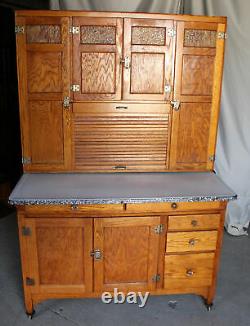 Antique Sellers Oak Kitchen Cabinet 48 inches width