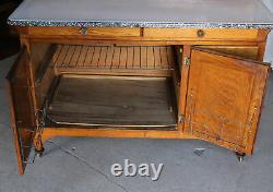 Antique Sellers Oak Kitchen Cabinet 48 inches width