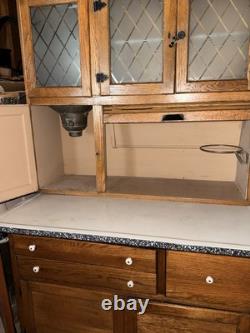 Antique Sellers Pie Safe Hoosier Cabinet Original Parts Included See Pics VGC