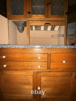 Antique Sellers Pie Safe Hoosier Cabinet Original Parts Included See Pics VGC