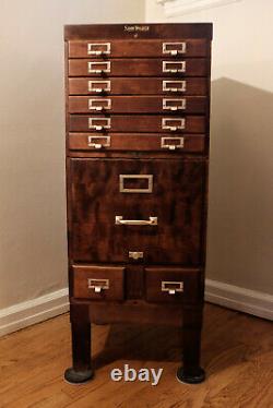 Antique Shaw Walker File Cabinet